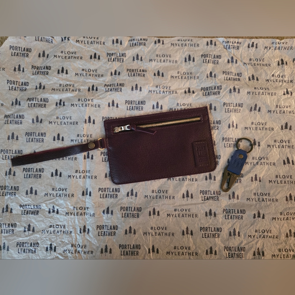 Portland Leather Goods | Adriana Pouch And Key Fob | New!